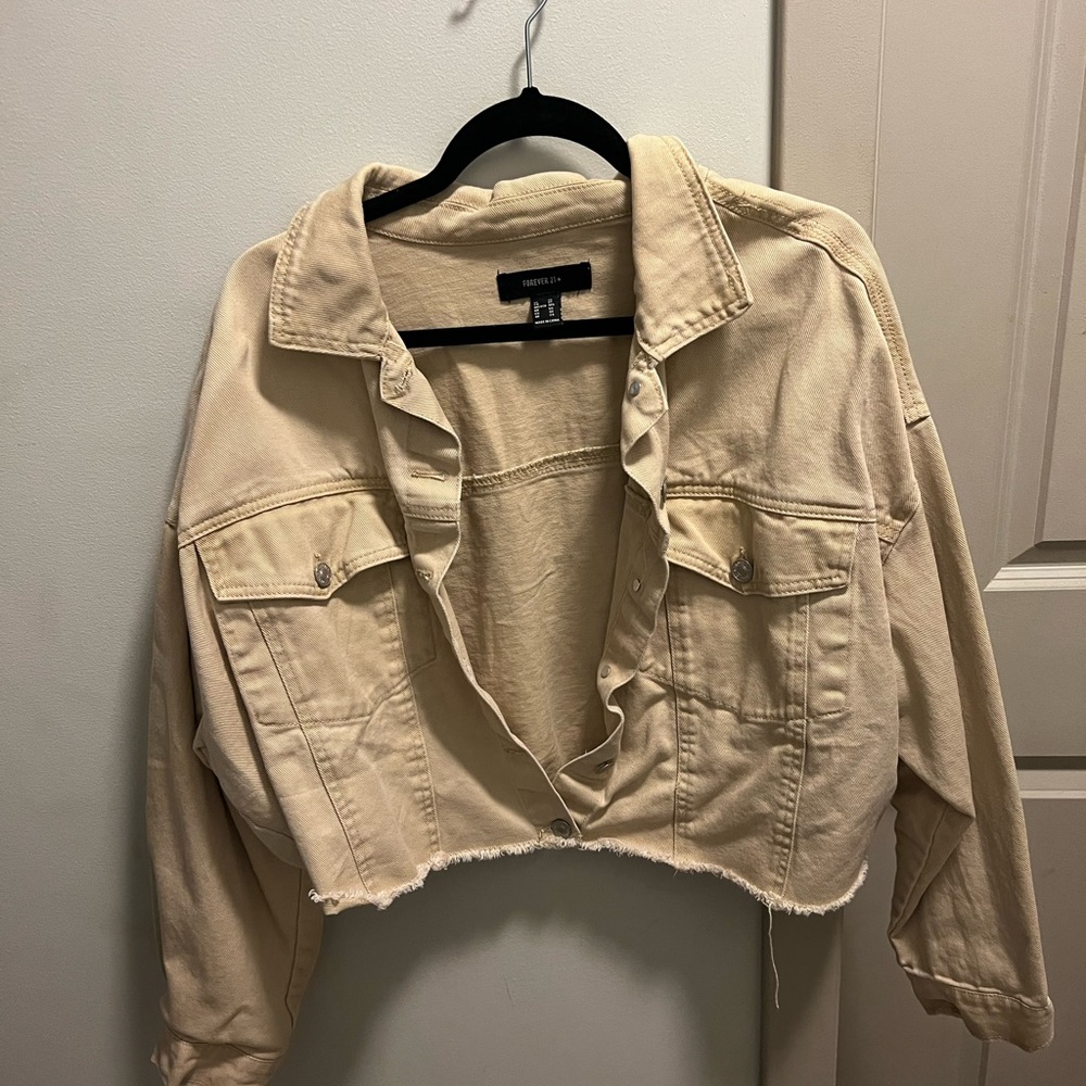 Cropped Tan Jacket
